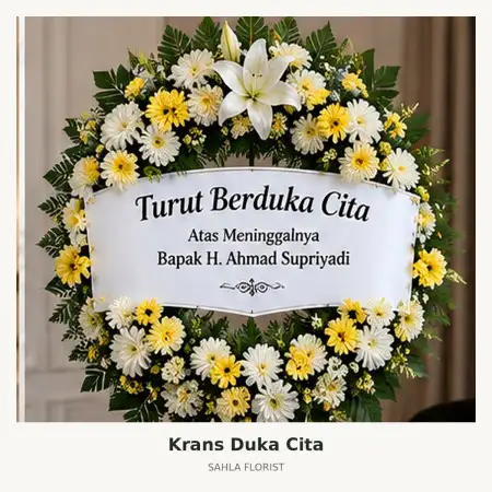 Krans Bunga Duka Delipark Medan